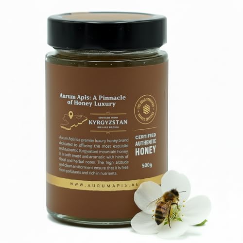 Miel pura cruda de montaña Kyrgyzstani 500g miniatura 4