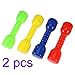 Garneck 8 Pezzi per Bambini con Manubri Ergonomici Manubri in Plastica Bilancieri Strumenti di Allenamento per La Scuola Elementare (Rosso + Verde + Giallo + Blu)