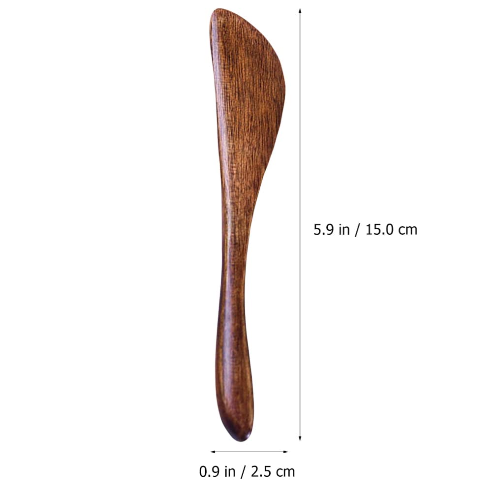 10pcs Phoebe Jam Cream Smoother Wood Cutter Butter Spatula Kitchen Butter Scraper Simple Spatula Kitchen Gadget Butter Spreader Wooden Spatula Home Kitchen Supply