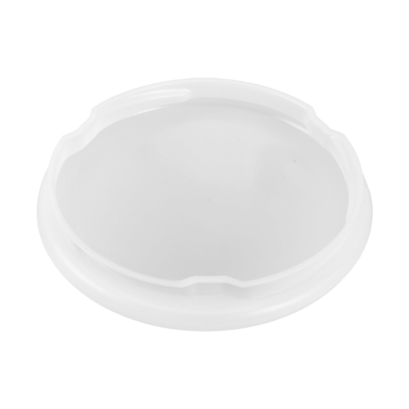 Toyvian Cubierta de Luz para Ventilador de Techo de Acrílico Borde Alto de 1.5 CM y Diámetro de 19 CM, Pantalla de Lámpara Esmerilada, Fácil Montaje para Oficina y Sala
