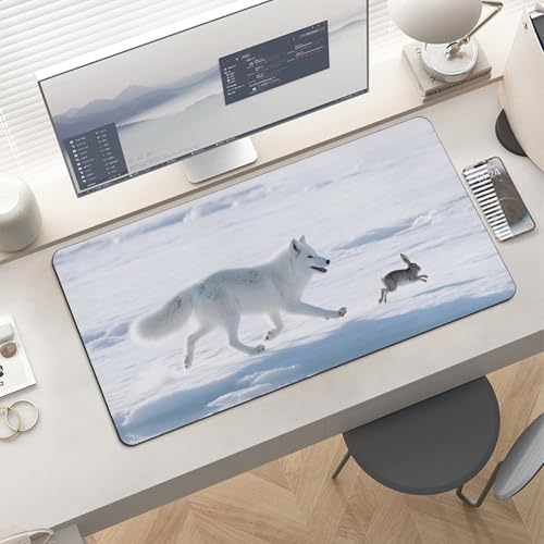 Desk Pad Protector Alfombrilla Mouse 24x12 Pulgadas Blanco miniatura 6