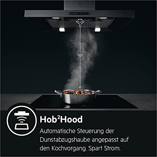 AEG Dunstabzugshaube DVE5961HB Kopffrei Wandmodell mit Hob2Hood
