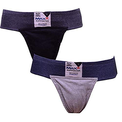 Image of Black Panther Men's Supporter Gym with Sports Wear MAX Brief Pack of 2 (Kingsmen Line Seller) (X-Large Size) Multicolour