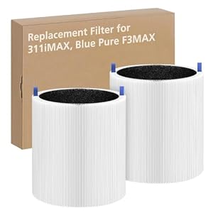 2 Pack 311i Max Replacement Filter for Blue Pure 311i Max Air Purifier