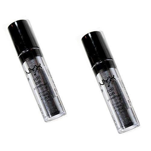 Pack of 2 NYX Roll On Shimmer, RES04 Onyx