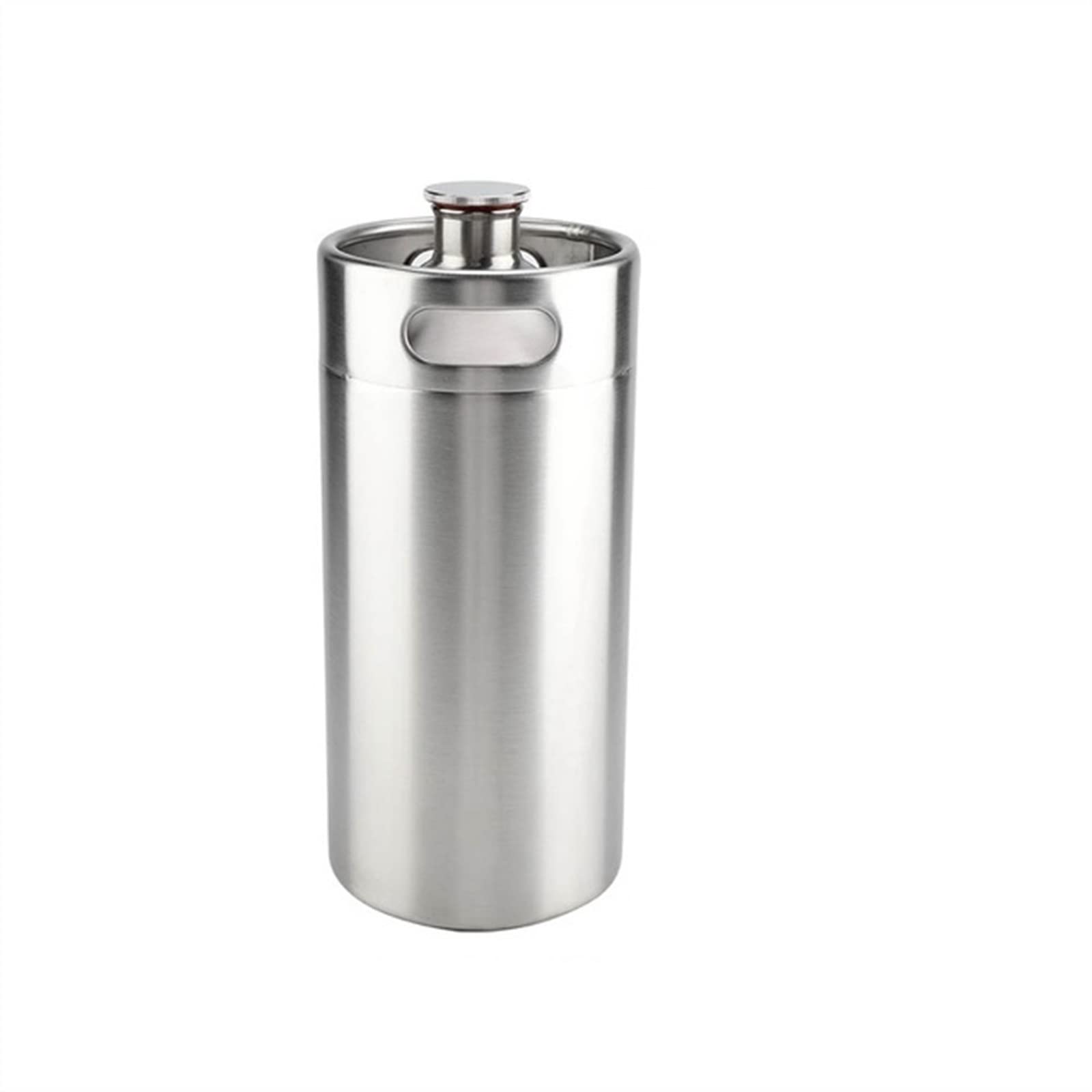 elaboración casera Barril de Cerveza de 2 l/4 l/5 l con Asas Dobles para Hacer en el hogar Utensilios para la Cena de Camping Kit de Bloqueo de Bola(4L)