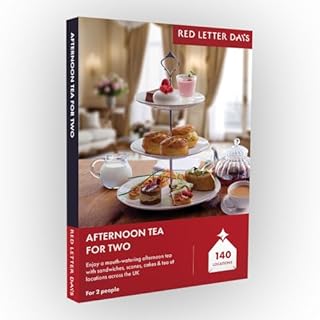 Red Letter Days Afternoon Tea for 2 Experience Gift Box for 2 – 140 Delightful Afternoon Tea Experiences Across the UK