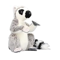 RIZGHWOY Realistic Stuffed Lemur Toy, Soft Stuffed Lemur Toy for Kids, Monkey Arm Hook and Loop Design for Fun