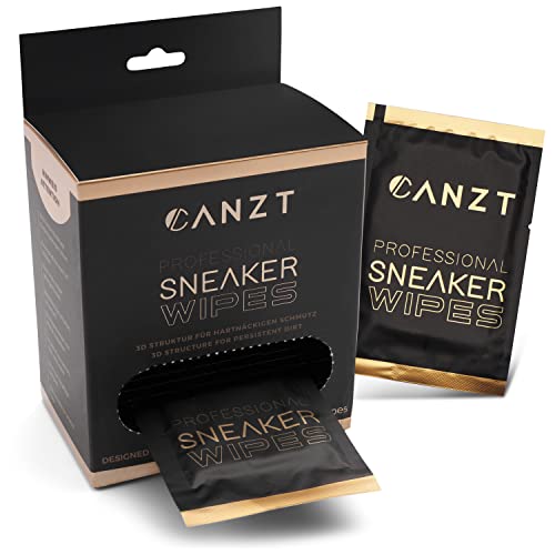 Canzt Professional Sneaker Wipes - Toallitas limpiadoras de primera calidad para zapatos y zapatillas - 30 unidades