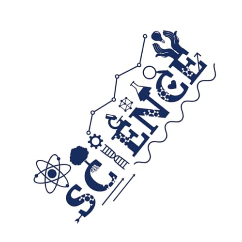 Vinilo Decorativo Ciencia PVC 99x42 cm Azul