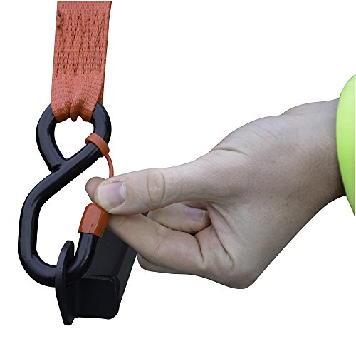 Erickson 31405 Light Duty Mini Ratchet Strap (With Cap Locks, 3/4" X 10', 600 Lb.), 4 Pack #TOP2