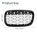 X AUTOHAUX Front Hood Bumper Grille Grill for BMW X5 X6 E70 No.51137157687/51137157688 Front Bumper Kidney Grille Grill Diamond Star Black Silver Tone 1 Pair