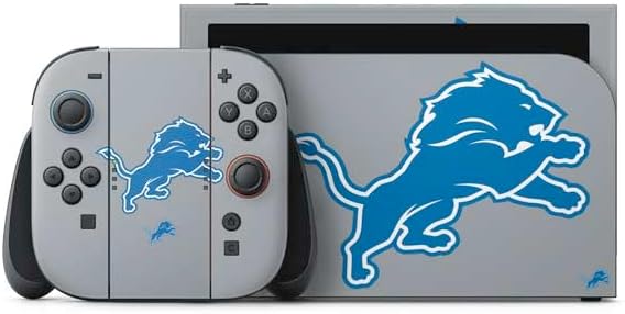 Skinit Decal Gaming Skin Compatible with Nintendo Switch 2 (2025) with Joy-Con - Officially Licensed NFL Detroit Lions Vintage Design