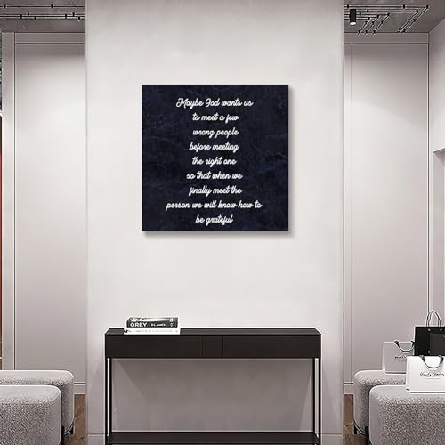 Impresión en lienzo de refranes positivos en inglés para decoración de baño y dormitorio 6
