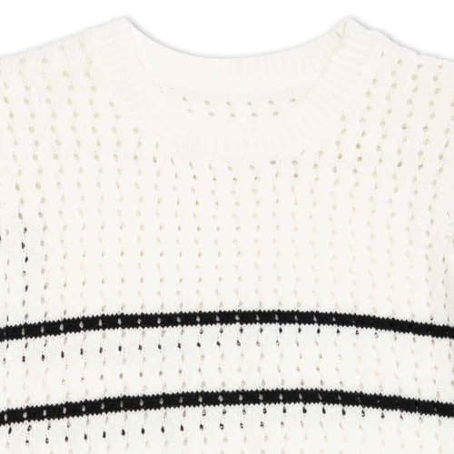 Speechless Girls' Flutter Sleeve Crochet Knit Top3