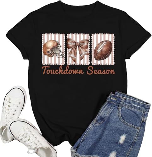 Funny Football Mom Touchdown Season Tee