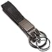 Mehr Platinum Series Luxury Valet Key Chain - Simple, Elegant, Durable Multi-Ring Key Holder - Useful Keychain (Black & Black)