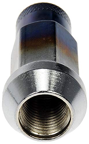 Image of Dorman 713-285T Ti-Blue Open End Knurled Wheel Nuts Compatible with Select Models, 20 Pack