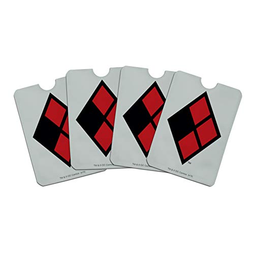 Harley Quinn Diamond Logo Credit Card RFID Blocker Holder Protector Wallet Purse Sleeves Set of 4