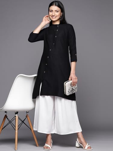 Image of Libas Solid Viscose Palazzo