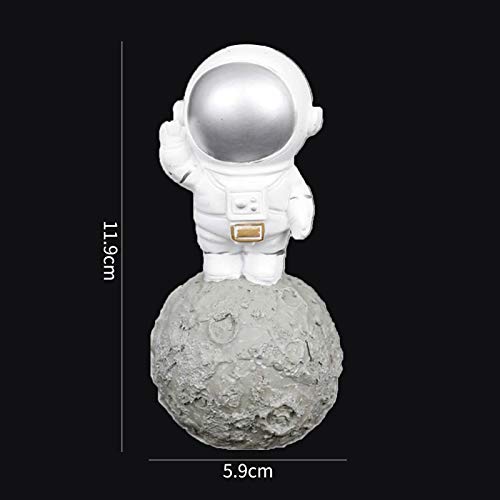 Ugyduky Resin Astronaut Figurine Toy Astronaut Cake Topper Deocration Spaceman Desktop Ornament Astronaut Party Gifts Kids Birthday Gift Golden #TOP1