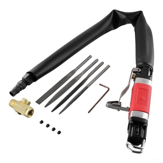 Set di utensili per sega a movimento alternato pneumatica industriale, lima pneumatica AF5 per metallo e legno, per taglio e rettifica, sega pneumatica multifunzione con interruttore di sicurezza e
