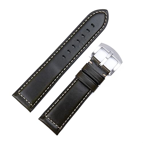 Bracelet de montre en cuir ciré italien style vintage de 20mm pour sublimer votre garde-temps