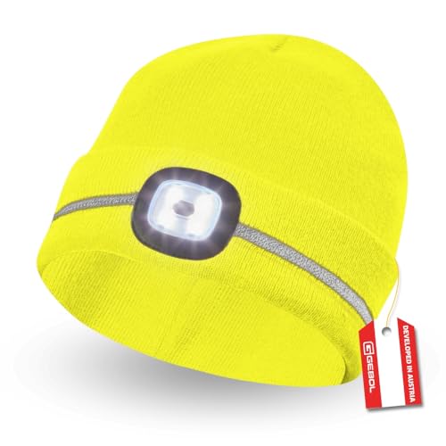 Gebol Berretto LED Giallo Unisex