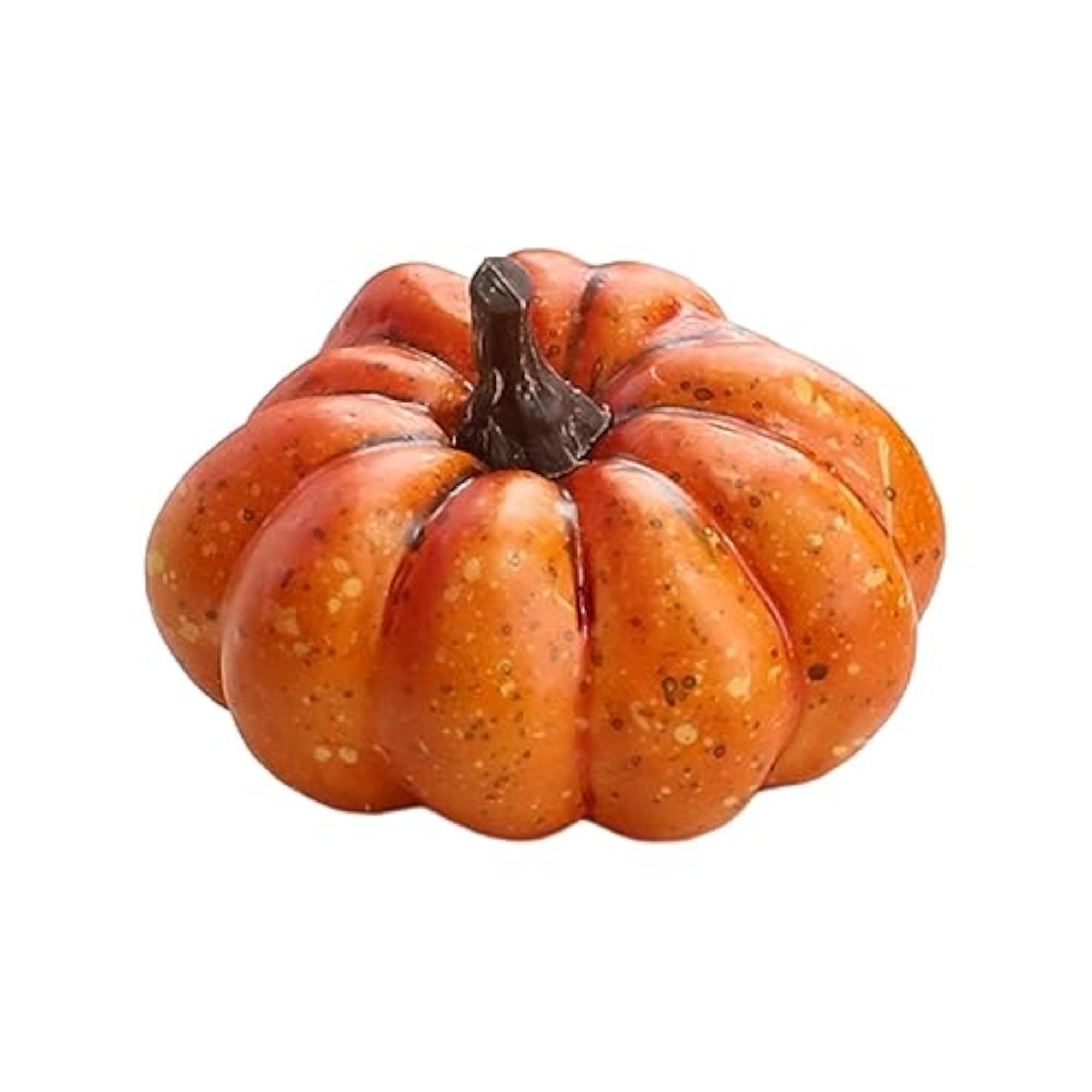 4x Artificial Pumpkin Halloween Foam Pumpkins Decor, Orange