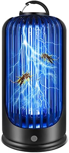 Bug Zapper 2000V High Powered UV Light Electric Mosquito Zapper Waterproof Mosquito Killer Lamp Light-Emitting Flying Insect Control Lamp for Home, Patio, Backyard, Camping