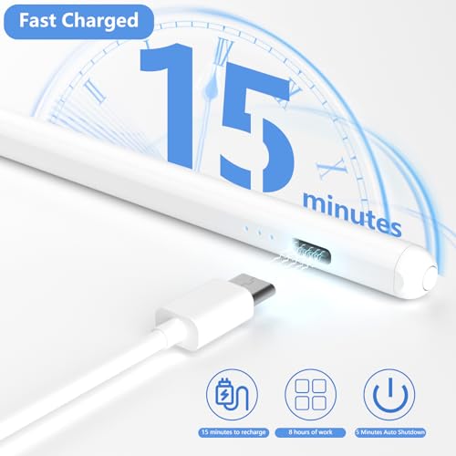 Lapiz para Tablet, Lapiz Tactil con Alta Precisión y Sensibilidad de Inclinación, Stylus Pen para Samsung, Lenovo, Mi, Huawei y iPhone - imagen 4