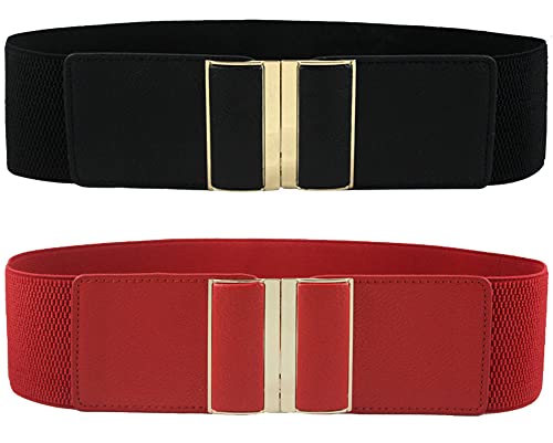 Women's Elastic Stretch Wide Waist Belts Simple Casual Corset for Dresses