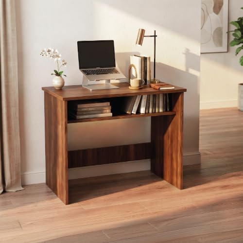 Image of DIY Engineered Wood Computer Table, Compact Study Desk for Home Office, Bedroom & Small Spaces (75 x 80 x 45 CM)