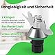 Inwee Teigmesser für Thermomix TM6, Mixmesser Ersatz Zubehör passend für Thermomix TM6,TM5,TMF, Edelstahl-Teigmischmesser, Kein Teig-Rückstand, Schnelle Reinigung, Ersatzteile für Thermomix Messer