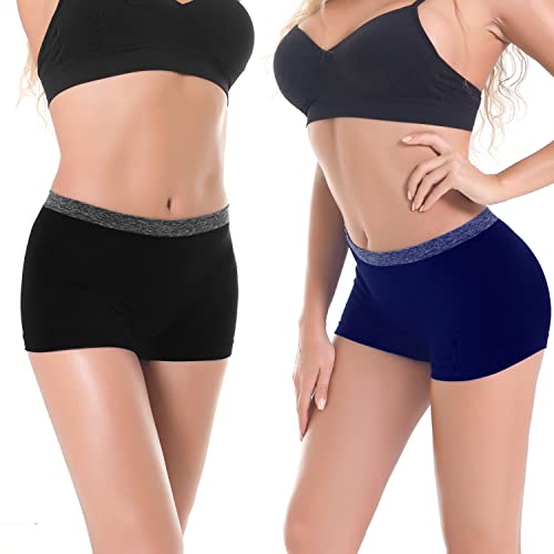 Image of DEEP TOUCH Womens Seamless Underwear Boyshort Panties Boxer Briefs No Show Panty for Ladies Comfortable