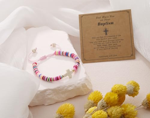 Cross Bracelet for girls,first communion baptism bless gifts for teen girls,girl bracelets for Daughter Sister Girlfriend Grandma Wife2