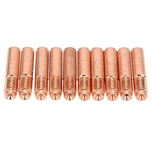 NDNCZDHC 10Pcs Conductive Nozzles Copper MIG Welding Contact Tips Replacement Accessories 0.8mm