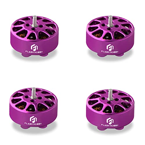 4PCS 1303 Brushless Motor RC Micro Motor for FPV UAV Drone Quadcopter Multicopters Toothpick Drone (8000KV, Purple)