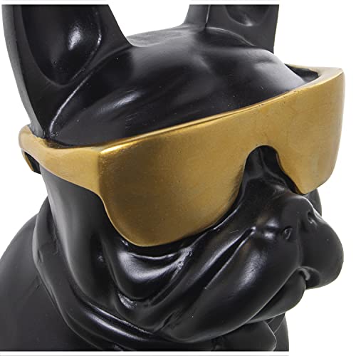 Figurine bouledogue résine lunettes idée cadeau déco créative originale - 5