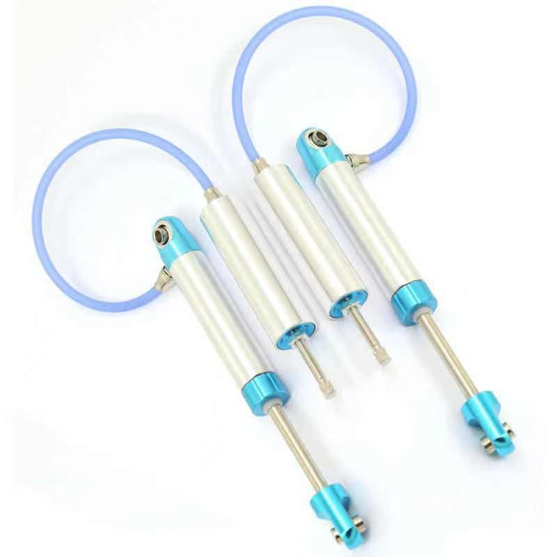 RC Car Shocks,2Pcs Negative Pressure Piggyback Shock Absorber for 1/10 RC Crawler Car Axial SCX10 RR10 Wraith Capra TRX4 (80mm)