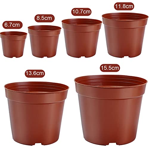 Muzhira Doniczki do startu nasion/sadzonek, 10 cm 10 szt. plastikowe doniczki do przedszkola, doniczki do startu nasion do roślin kwiatostanowych na sadzonki, sadzonki, przesadzanie