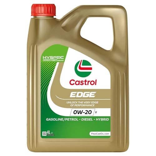 Castrol EDGE 0W-20 V 4L Advanced Fully Synthetic Engine Oil Meets ACEA C5 Specifications 4L