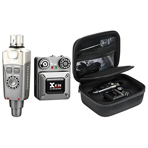 Xvive U4 Wireless in-Ear Monitor System Bundle CU4 Hard Case for U4 IEM Wireless System Cover