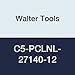 Walter Tools C5-PCLNL-27140-12 Tool Steel Boring Bar, Left Hand, 1.969" Minimum Bore Diameter, 4.685" Maximum Bore Depth, 5.512" Length