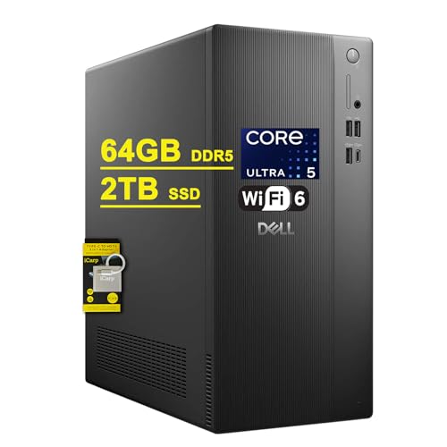 Dell Tower ECT1250 rWlXfXNgbv Intel 10RA Ultra 5 225 (>Ultra 7 165H) 64GB DDR5 2TB SSD Wi-Fi6 DisplayPort Type-C Win11 ICP nu Rs
