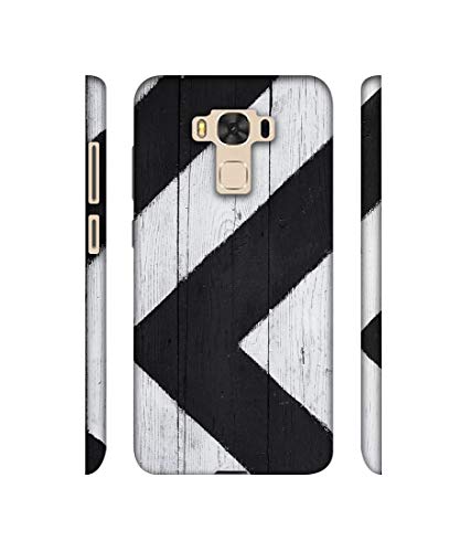 Image of Amazon Brand - Solimo Designer Black Paint Texture on Wood 3D Printed Hard Back Case Mobile Cover for Asus Zenfone 3 Laser ZC551KL