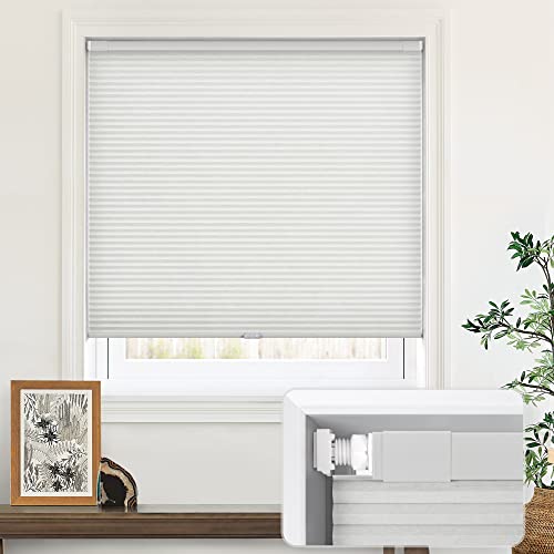 image for LazBlinds Cordless Cellular Shades, No Tools No Drill Light Filtering 
