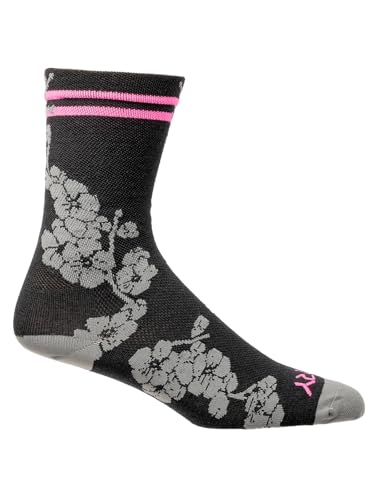 Terry Women's Cyclosox, Merino Wool Blend, Athletic Cycling Crew Style Sock, One Size (Women's 6-10)