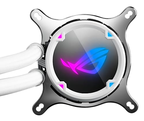 Sistema di raffreddamento a liquido all-in-one per CPU ROG Strix LC 360 RGB White Edition (Aura Sync, 3 ventole per radiatore RGB indirizzabili ROG da 120 mm, bianco) - Sistema di raffreddamento - Immagine 3