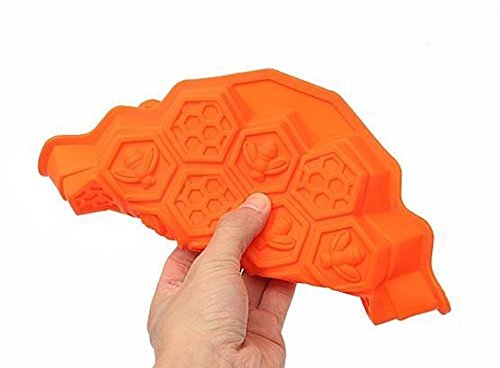 Eoocvt FENGCHAO-C Bee Honeycomb Cake Mold Mould Soap Mold Silicone Flexible Chocolate Mold thumb #1